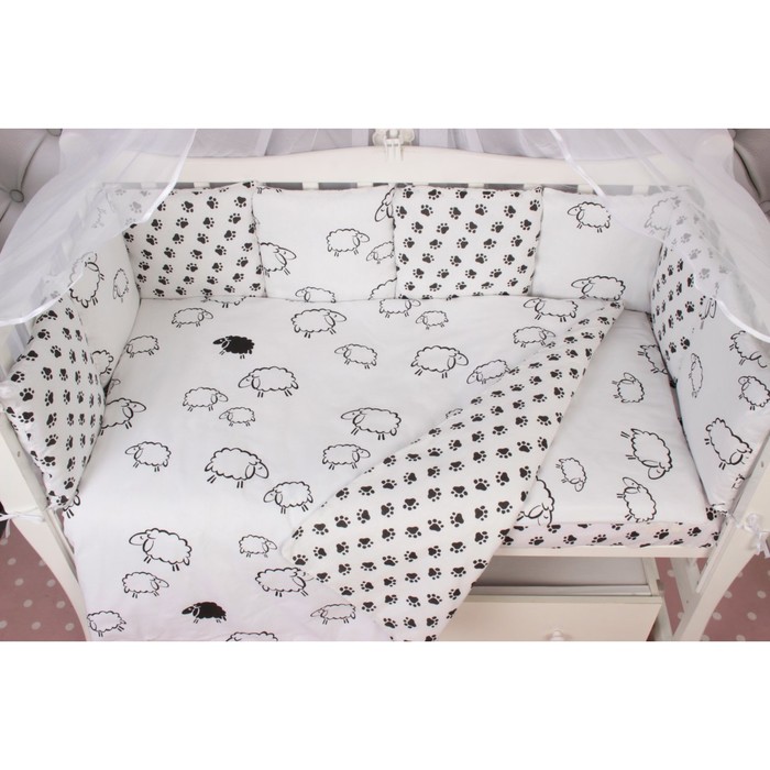 Комплект в кроватку Home Elite, 15 предметов, поплин/бязь