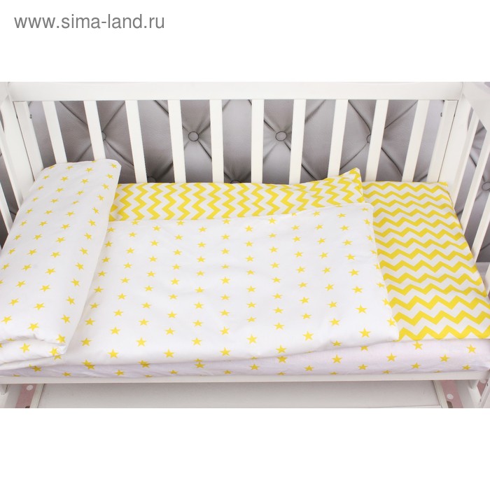 Постельное бельё Baby Boom, размер 75х125 см, 112х147 см, 40х60 см