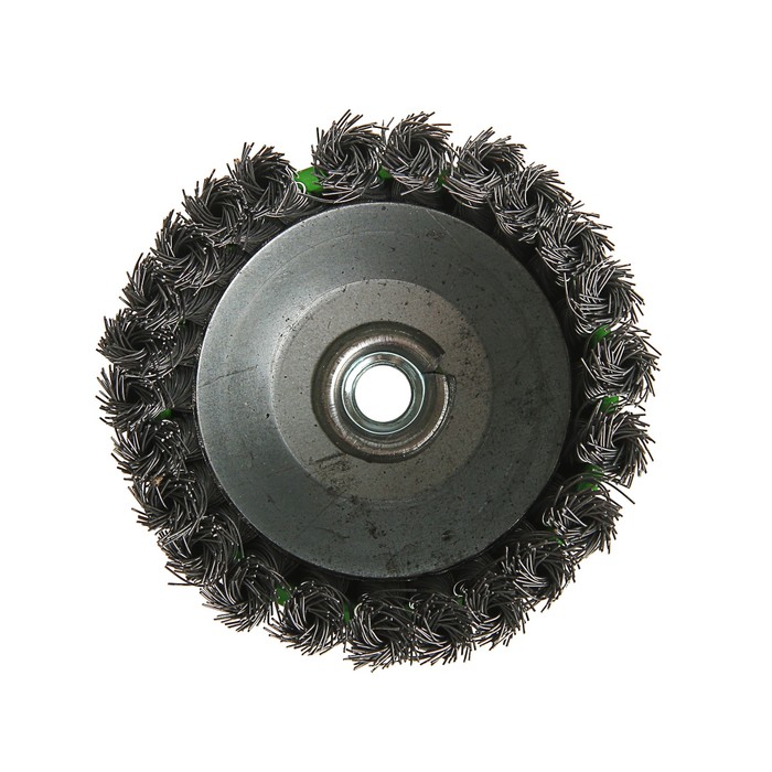 Щетка металлическая TUNDRA basic для УШМ крученая "чашка", М14, 125 мм УЦЕНКА