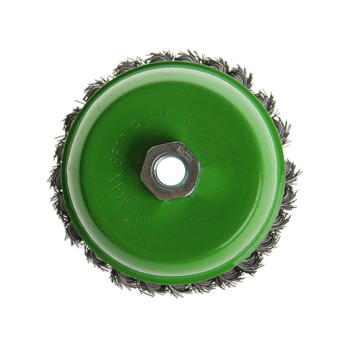 Щетка металлическая TUNDRA basic для УШМ крученая "чашка", М14, 125 мм УЦЕНКА