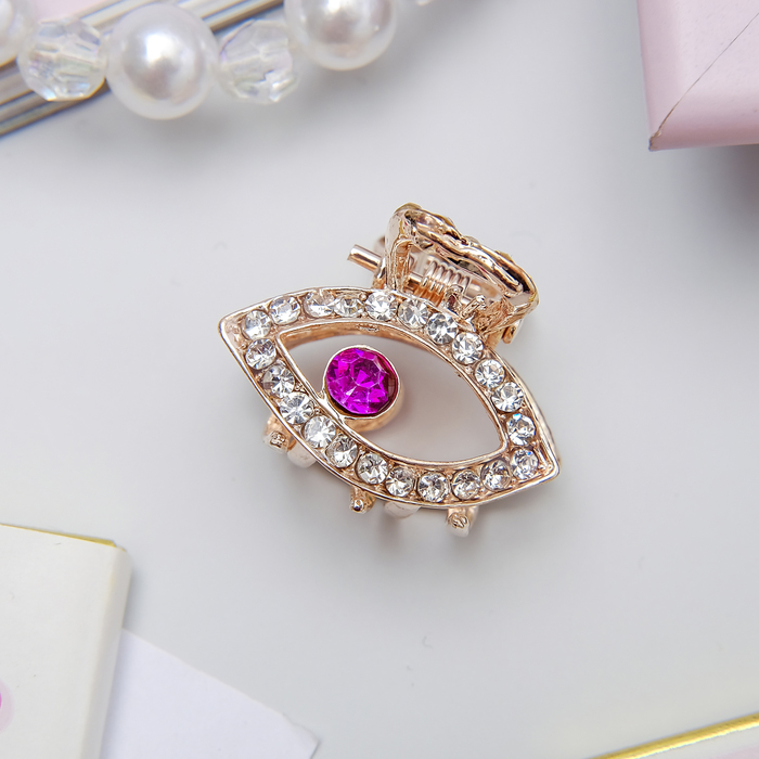 Краб для волос "Бесконечность" 2,5 см капля