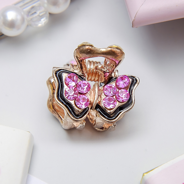 Краб для волос "Мини кантик" 1,9 см бабочка