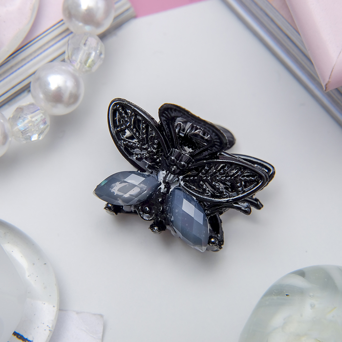 Краб для волос "Омут" 2,5 см бабочка