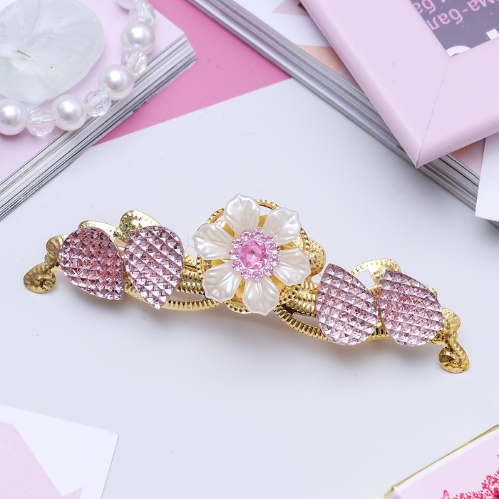 Автомат для волос "Восток" 8 см цветок, микс