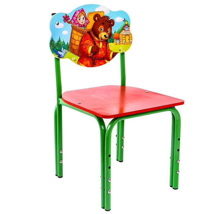 Стул детский «Маша и медведь», регулируемый стул и детский регулируемый стол для детей