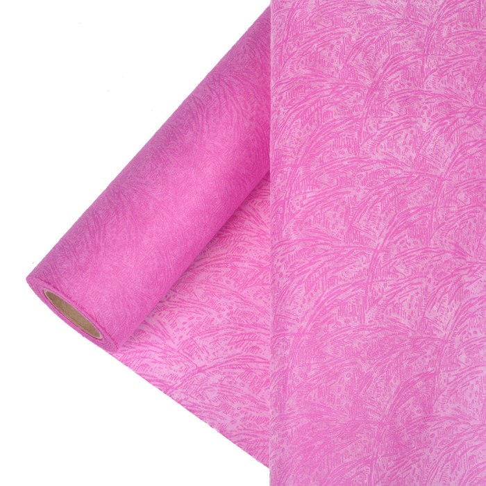 Фетр ламинированный рельефный "Велюр" 0,5 х 5 м,фуксия