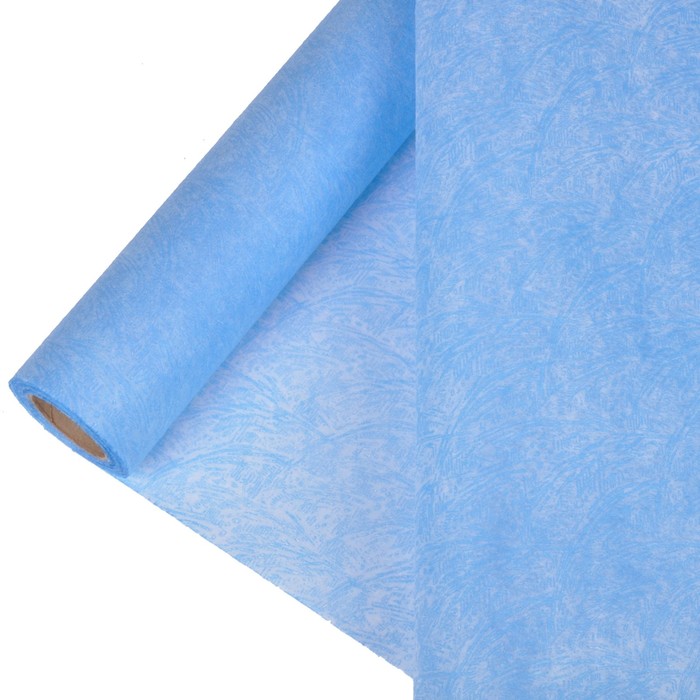 Фетр ламинированный рельефный "Велюр" 0,5 х 5 м, небесно-голубой