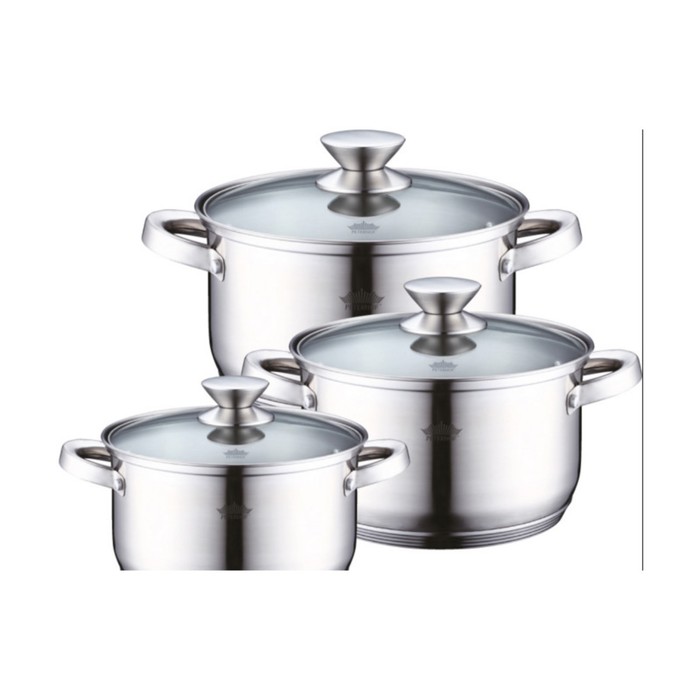 Набор кастрюль Peterhof, 6 предметов, 1.5 л, 2.5 л, 3 л