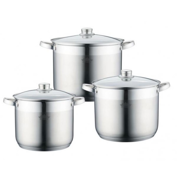 Набор кастрюль Peterhof, 6 предметов, 7.5 л, 9.5 л, 12 л