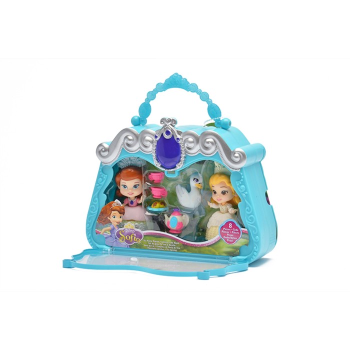 Игровой набор Disney "София Прекрасная: Весёлое чаепитие" 2 куклы 8 см, в сумочке, аксессуары 3942