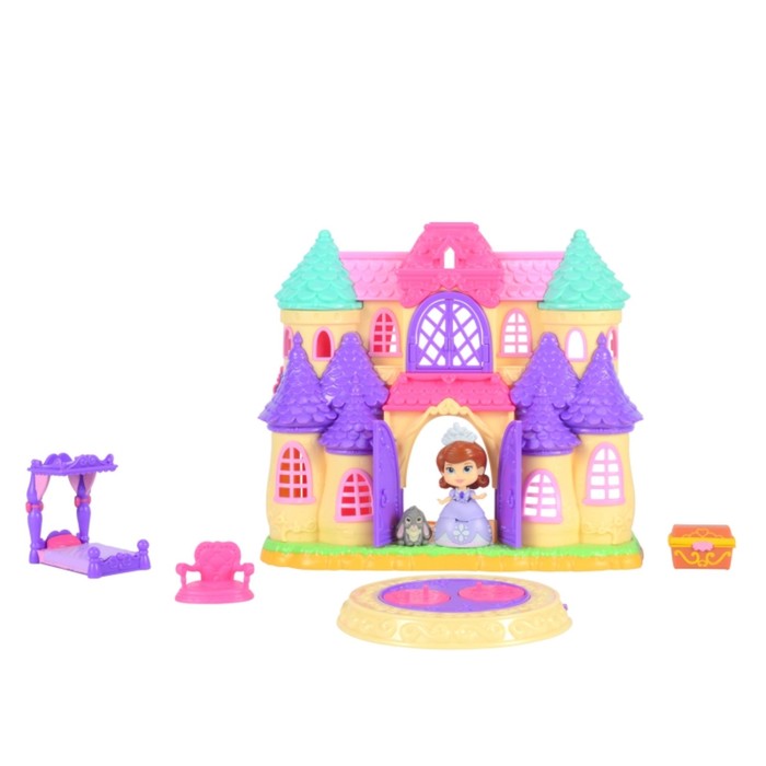 Игровой набор Disney "София Прекрасная: Замок принцессы", замок 31х27х17 см, кукла 8 см, аксессуары