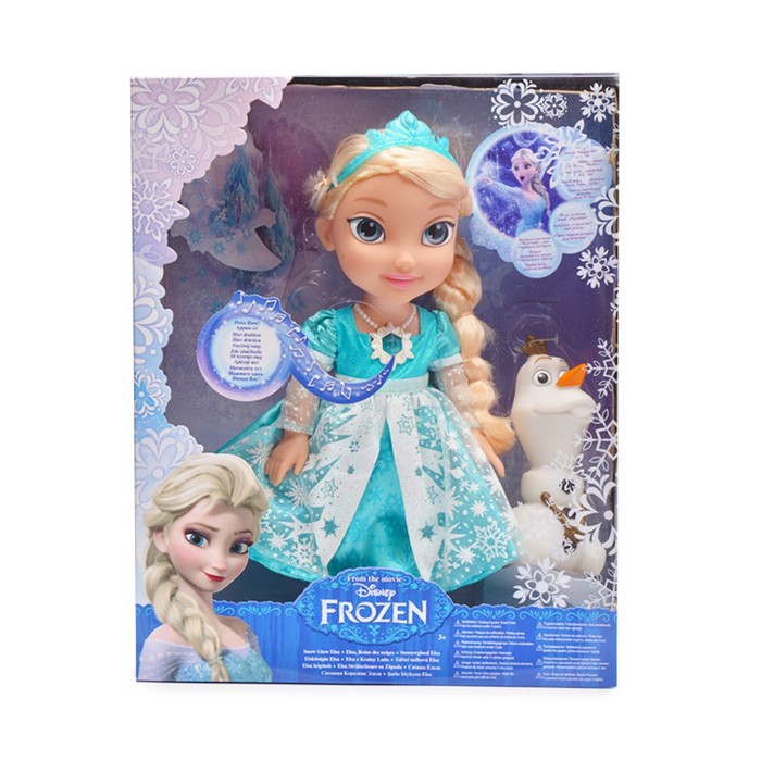 Интерактивная кукла Disney "Холодное Cердце: Эльза и Олаф", 35 см, подвижная, со световыми и звуковыми эффектами