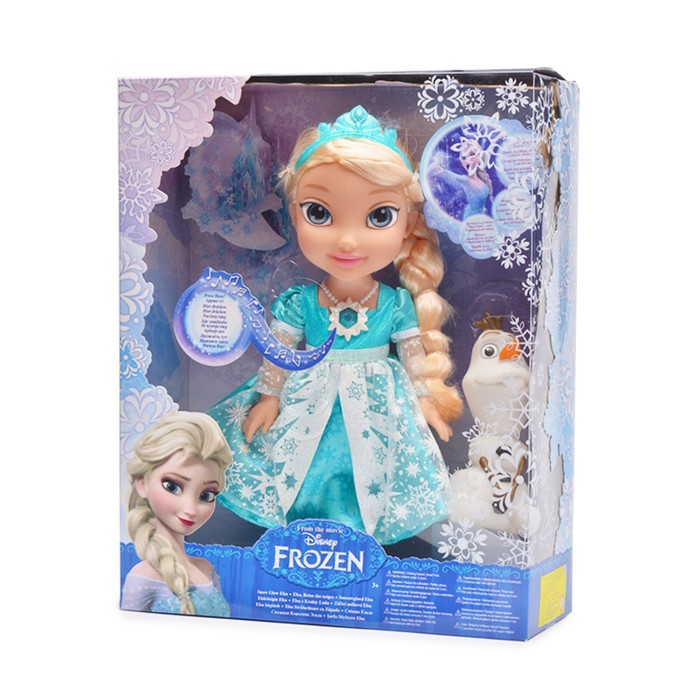 Интерактивная кукла Disney "Холодное Cердце: Эльза и Олаф", 35 см, подвижная, со световыми и звуковыми эффектами