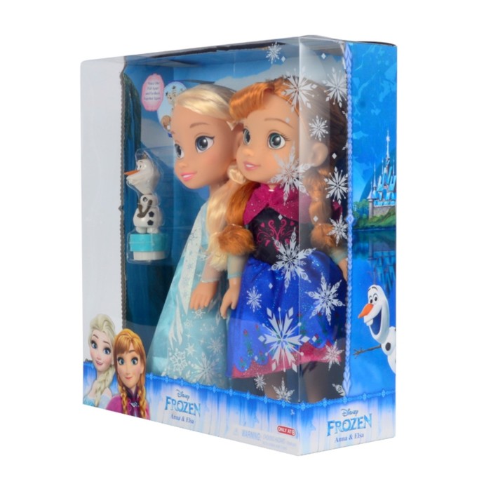 Набор кукол Disney "Холодное Cердце: Эльза и Анна", 35 см, подвижная, Олаф