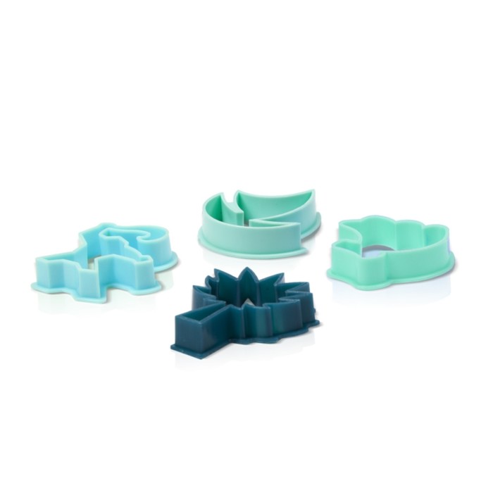 Набор для лепки Disney «Моана», 12 цветов, аппликация, 135 гр, четыре формочки, скалка