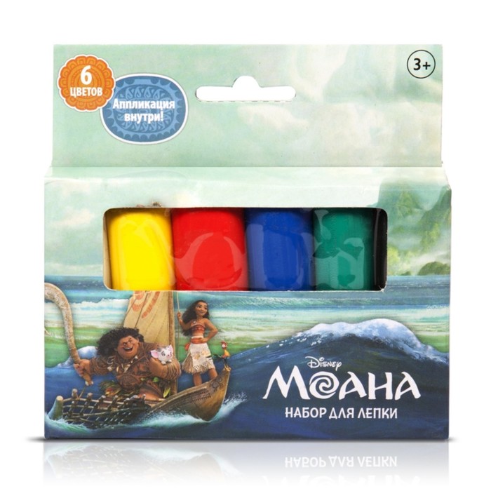 Набор для лепки Disney «Моана», 6 цветов, 100 гр, аппликация
