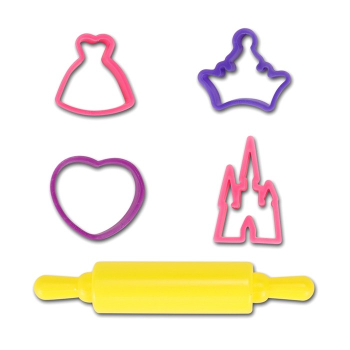 Набор для лепки Disney «Моана», 12 цветов, аппликация, 135 гр, формочки, скалка