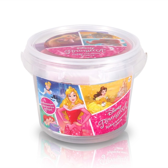 Набор для лепки Disney «Моана», 7 цветов, аппликация, 500 гр, четыре формочки