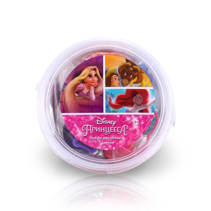Набор для лепки Disney «Моана», 7 цветов, аппликация, 500 гр, четыре формочки