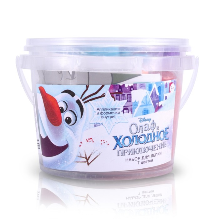 Набор для лепки Disney «Олаф и Холодное приключение», 7 цветов, 500 гр, аппликация, формочки 39427