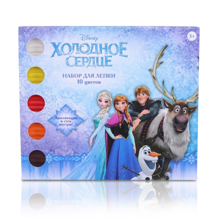 Набор для лепки Disney «Холодное сердце», 10 цветов, 200 гр, аппликация