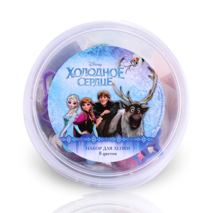 Набор для лепки Disney «Олаф и Холодное приключение», 8 цветов, 700 гр, аппликация, формочки 39427