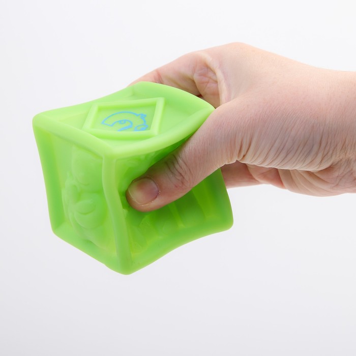 Игрушки для ванны «Кубик и мячики», набор 3 шт.