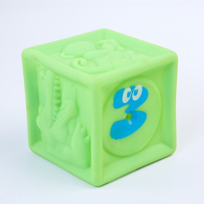 Игрушки для ванны «Кубик и мячики», набор 3 шт.