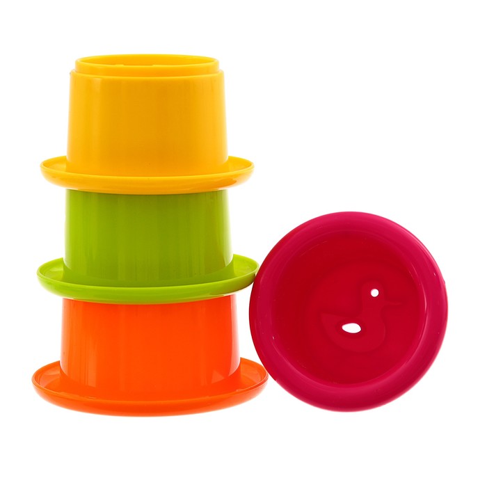 Игрушки для купания «Утёнок со стаканчиками»