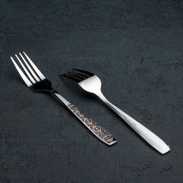 Набор вилок столовых "Джинн" черный 19 см