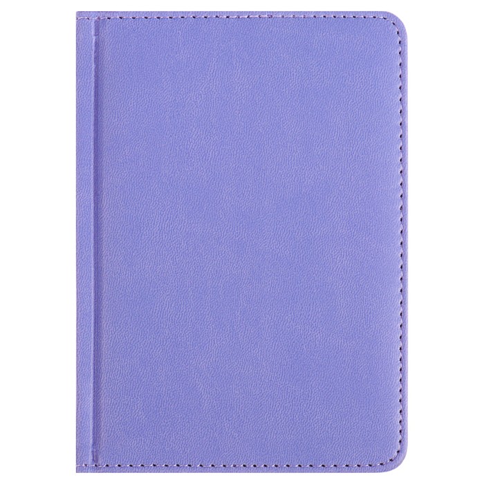 Ежедневник недатированный А6, 136 листов Velvet, искусственная кожа, сиреневый