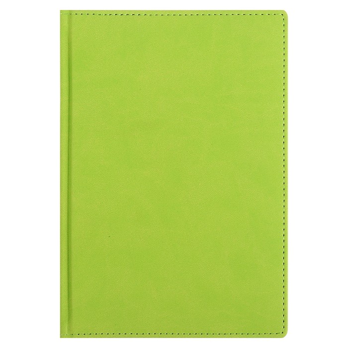 Ежедневник недатированный А5, 136 листов Velvet, искусственная кожа, салатовый