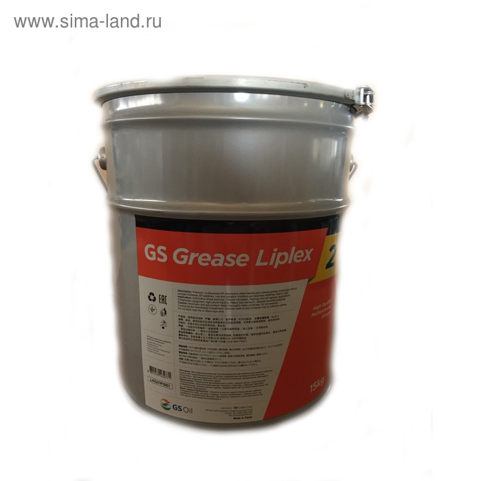 Смазка многоцелевая GS Grease Liplex 2, 15 кг смазка grease multemp fz 16 кг