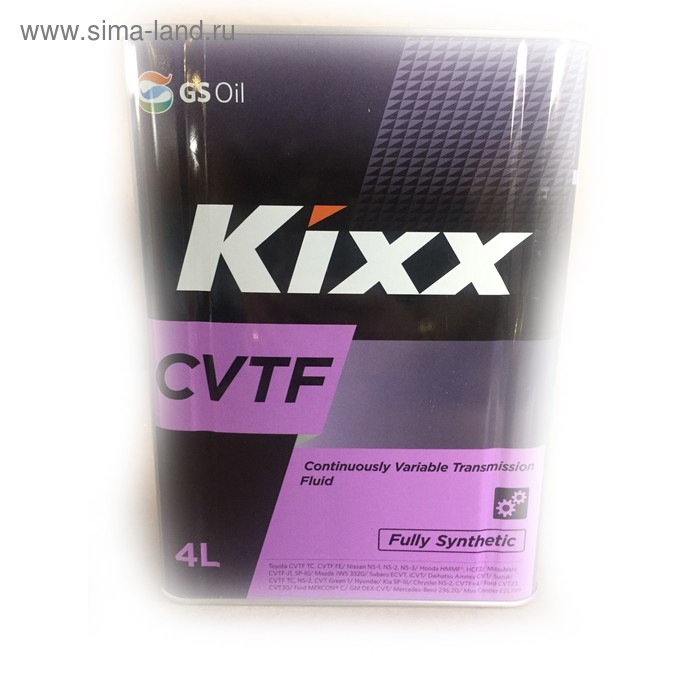 Трансмиссионная жидкость Kixx CVTF, 4 л