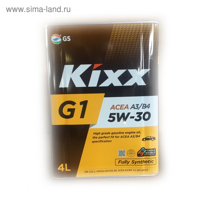 Масло моторное Kixx G1 A3/B4 5W-30, 4 л kixx моторное масло kixx g1 sp 5w 50 4 л