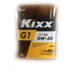 

Масло моторное Kixx G1 SN 0W-20 Neo, 4 л