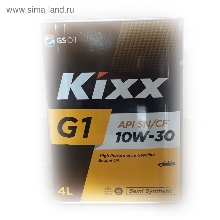 фото Масло моторное kixx g1 sn 10w-30, 4 л мет.