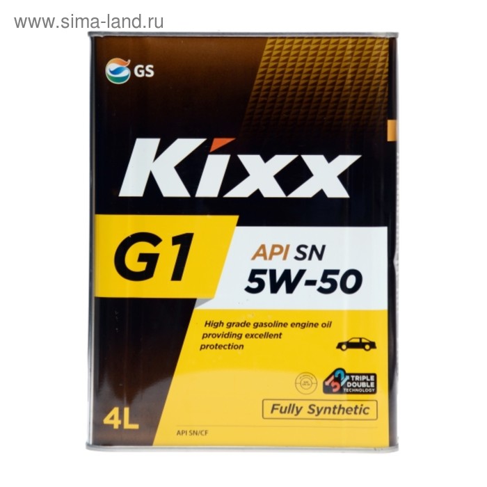 фото Моторное масло kixx g1 sn plus 5w-50, 4 л