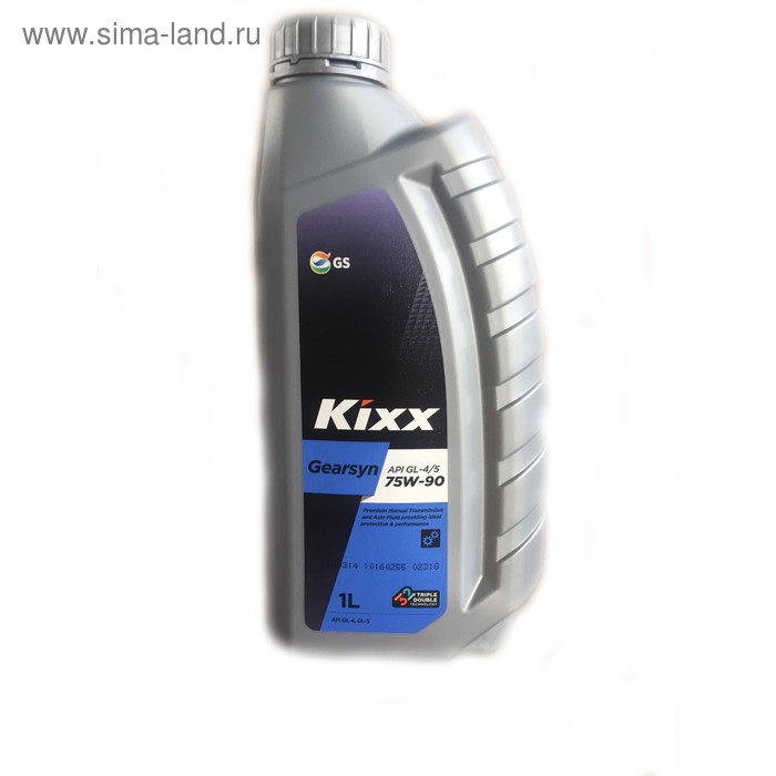 Масло трансмиссионное Kixx Gearsyn GL-4/5 75W-90, 1 л kixx масло трансмиссионное kixx gearsyn gl 4 gl 5 75w90 4л