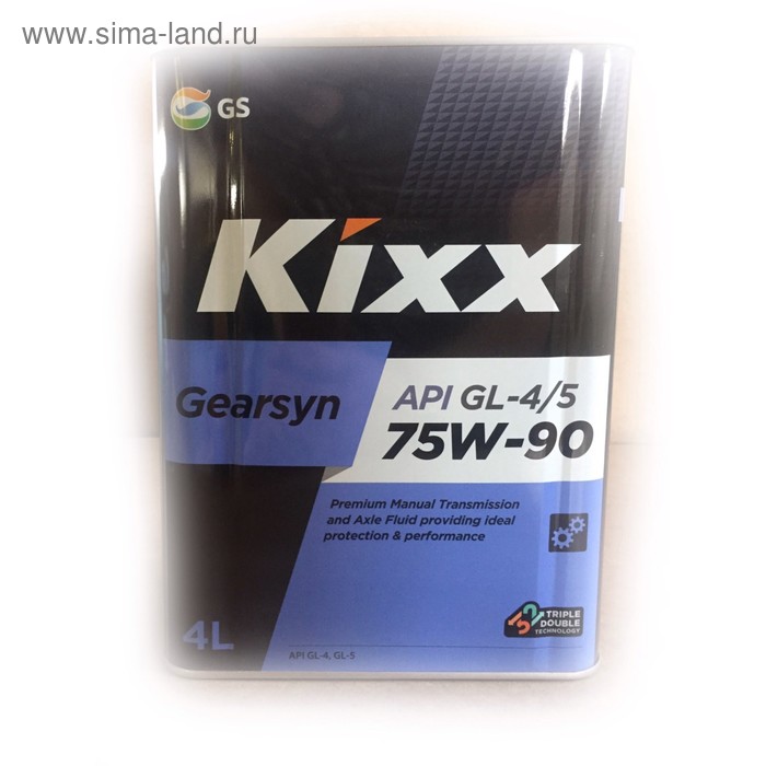 Масло трансмиссионное Kixx Gearsyn GL-4/5 75W-90, 4 л kixx масло трансмиссионное kixx gearsyn gl 4 gl 5 75w90 4л