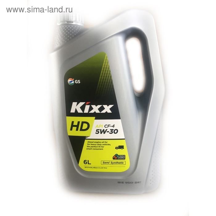 Масло моторное Kixx HD CF-4 5W-30 Dynamic, 6 л масло моторное kixx hd cf 4 10w 30 dynamic 200 л