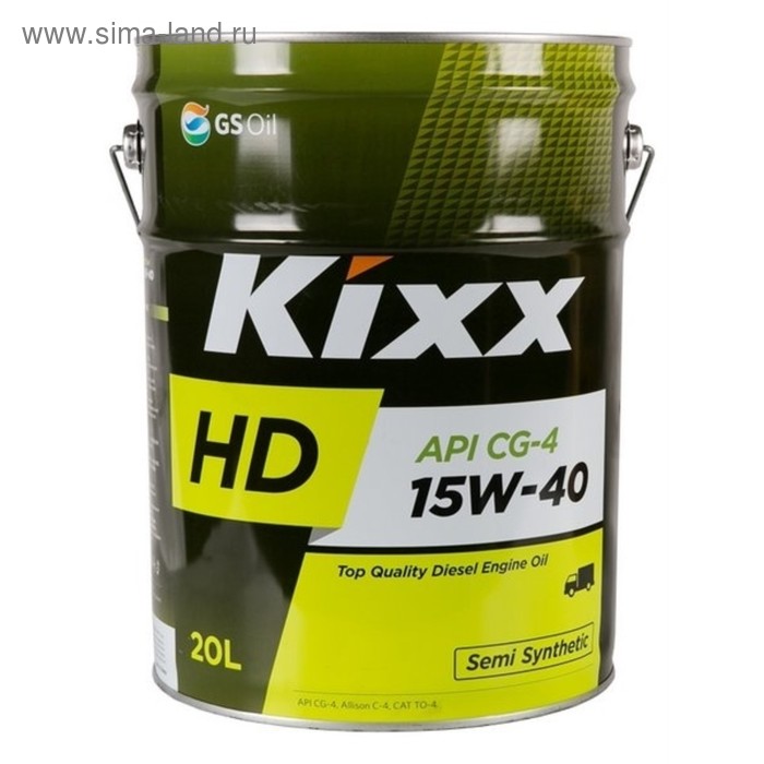 Масло моторное Kixx HD CG-4 15W-40 Dynamic, 20 л масло моторное kixx hd cf 4 15w 40 dynamic 200 л