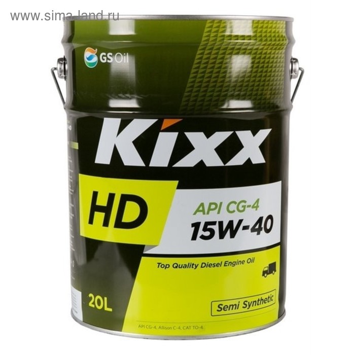 фото Масло моторное kixx hd cg-4 15w-40 dynamic, 20 л