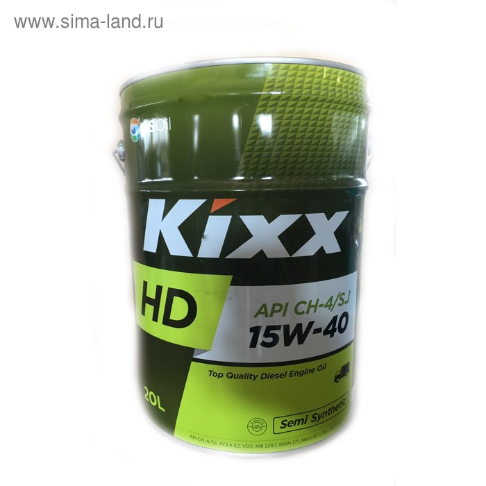 фото Масло моторное kixx hd ch-4 15w-40 dynamic, 20 л