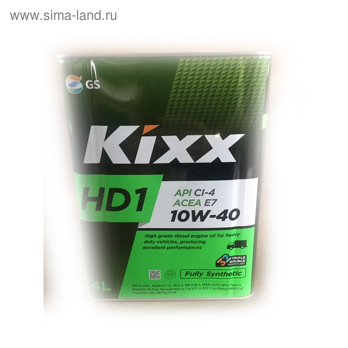 Масло моторное Kixx HD1 CI-4 10W-40 D1, 4 л мет.