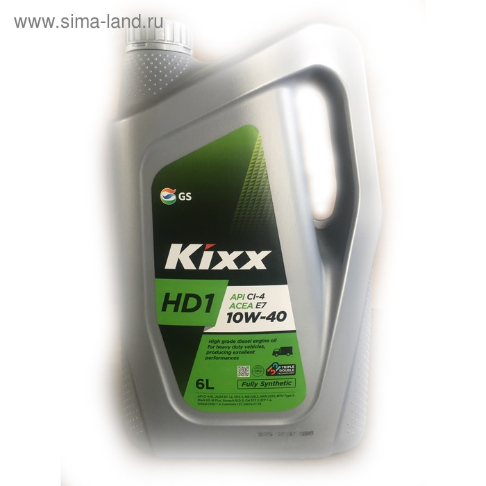 Масло моторное Kixx HD1 CI-4 10W-40 D1, 6 л