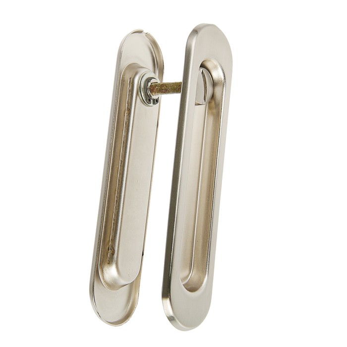 УЦЕНКА Ручки для раздвижных дверей PALLADIUM 01BK SN, с замком, цвет матовый никель