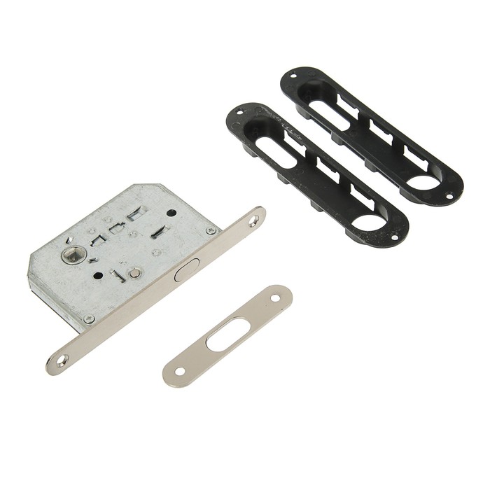 УЦЕНКА Ручки для раздвижных дверей PALLADIUM 01BK SN, с замком, цвет матовый никель