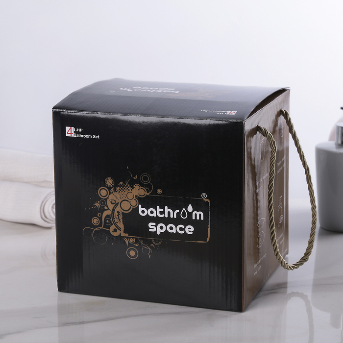 Набор для ванной "Море" 4 предмета: мыльница, дозатор для мыла, 2 стакана