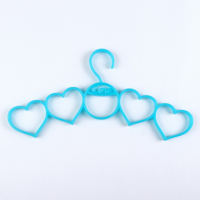 Вешалка для галстуков и шарфов "Сердце" 39х19х1,5 см, цвет МИКС